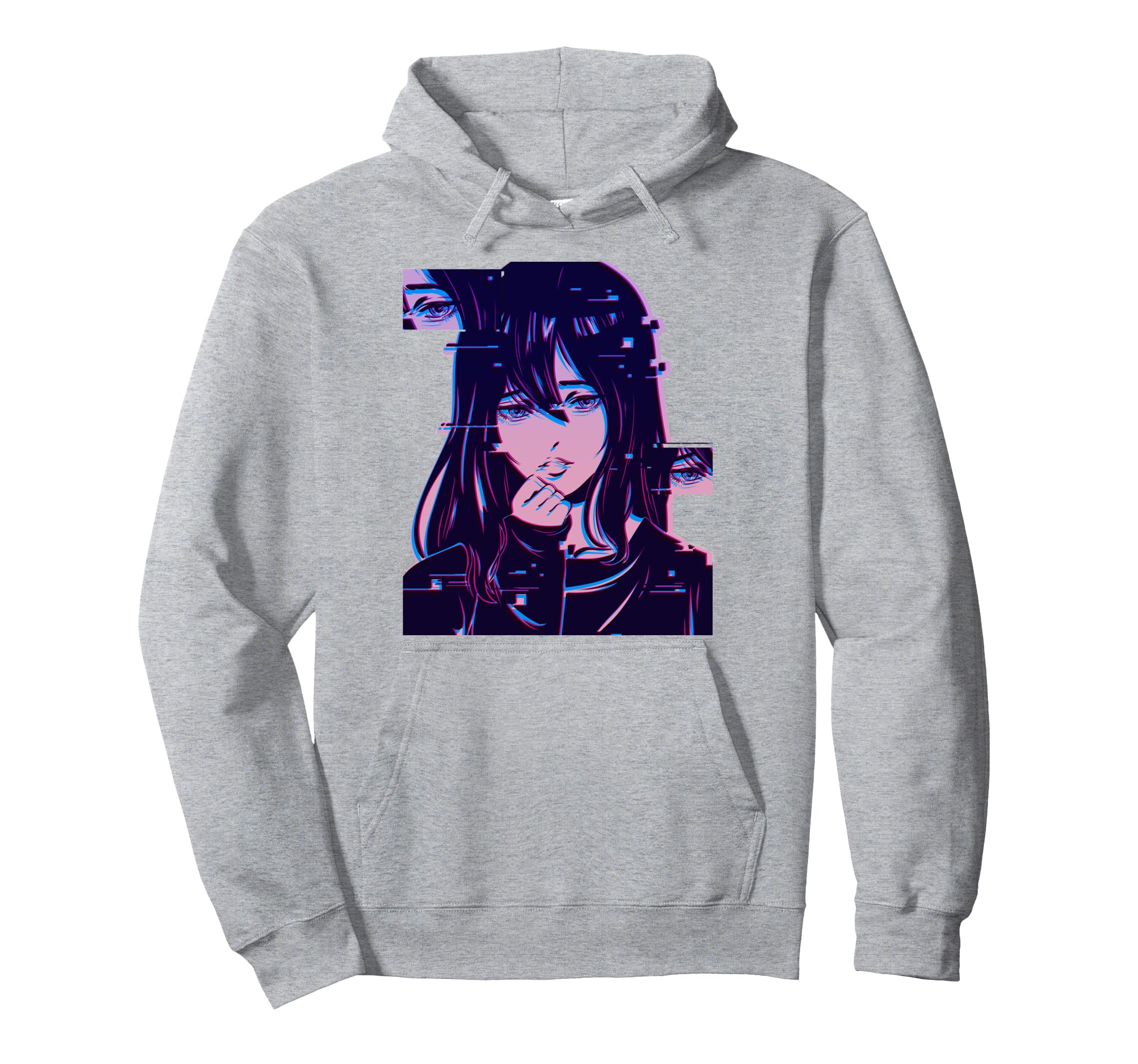 Anime Harajuku Vaporwave Aesthetic Sad Hoodie - Novelty Apparel Unisex - T-Shirt, Sweatshirt, Hoodie
