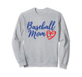 Baseball Mom Heart Matching Mama Sweatshirt - Graphic Print for Adults - T-Shirt, Sweatshirt, Hoodie