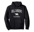 Bell Gardens California Ca Distressed Hoodie - Trendy Graphic Men Women - T-Shirt, Sweatshirt, Hoodie