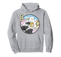 Surfing Ghost Banana Milk Kanagawa Hoodie - Casual Everyday Wear Men Women - T-Shirt, Sweatshirt, Hoodie