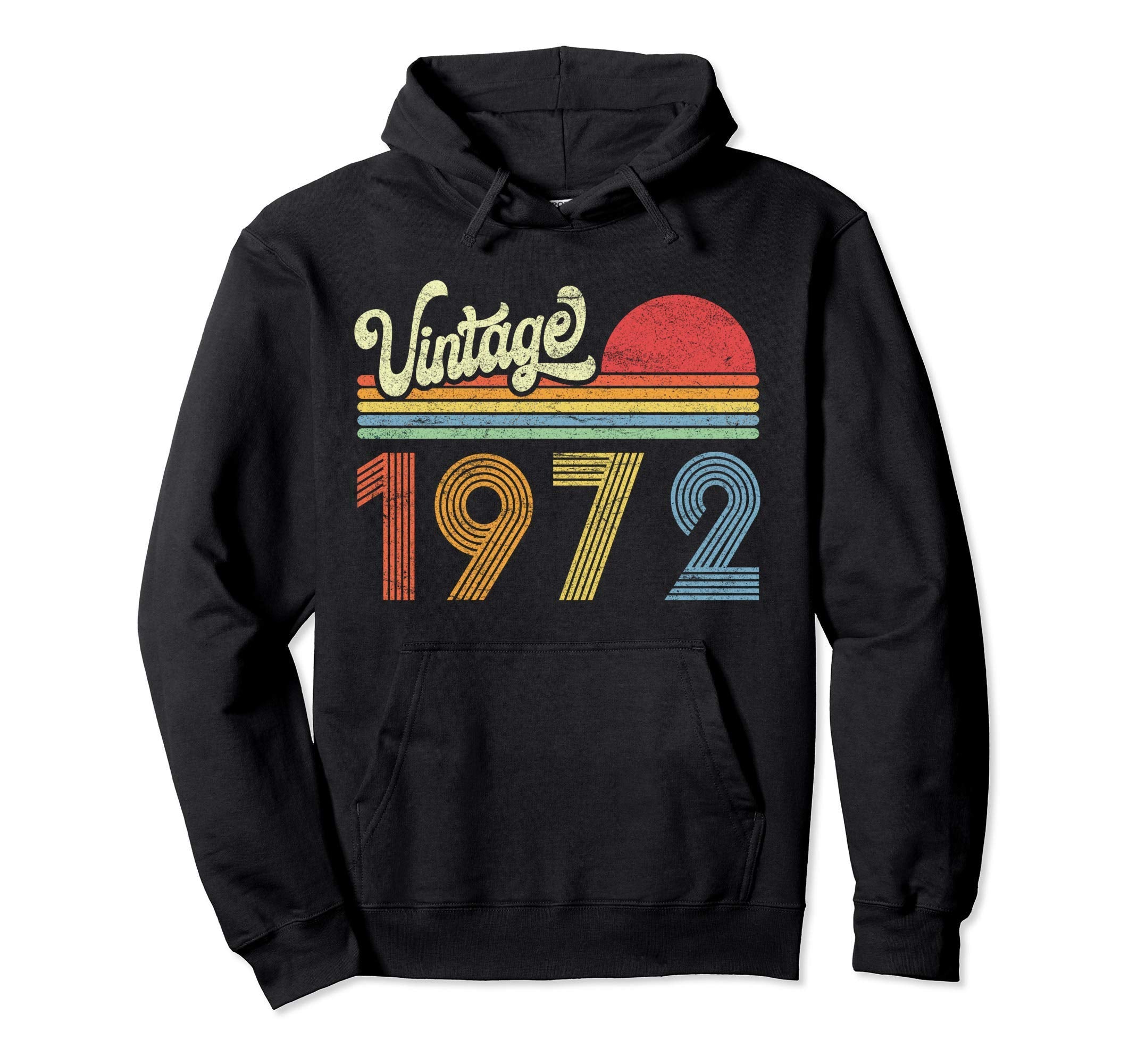 1972 Birthday Gift Born Made 1972 Sunset Hoodie - Trendy Graphic for Adults - T-Shirt, Sweatshirt, Hoodie