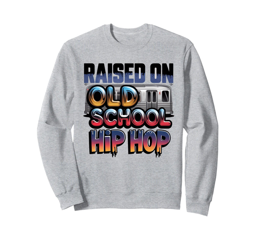 Raised Old School Hip Hop Cassette Sweatshirt - Trendy Graphic Men Women - T-Shirt, Sweatshirt, Hoodie