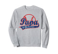 Funny Baseball Papa Rookie Sweatshirt - Novelty Apparel for Adults - T-Shirt, Sweatshirt, Hoodie