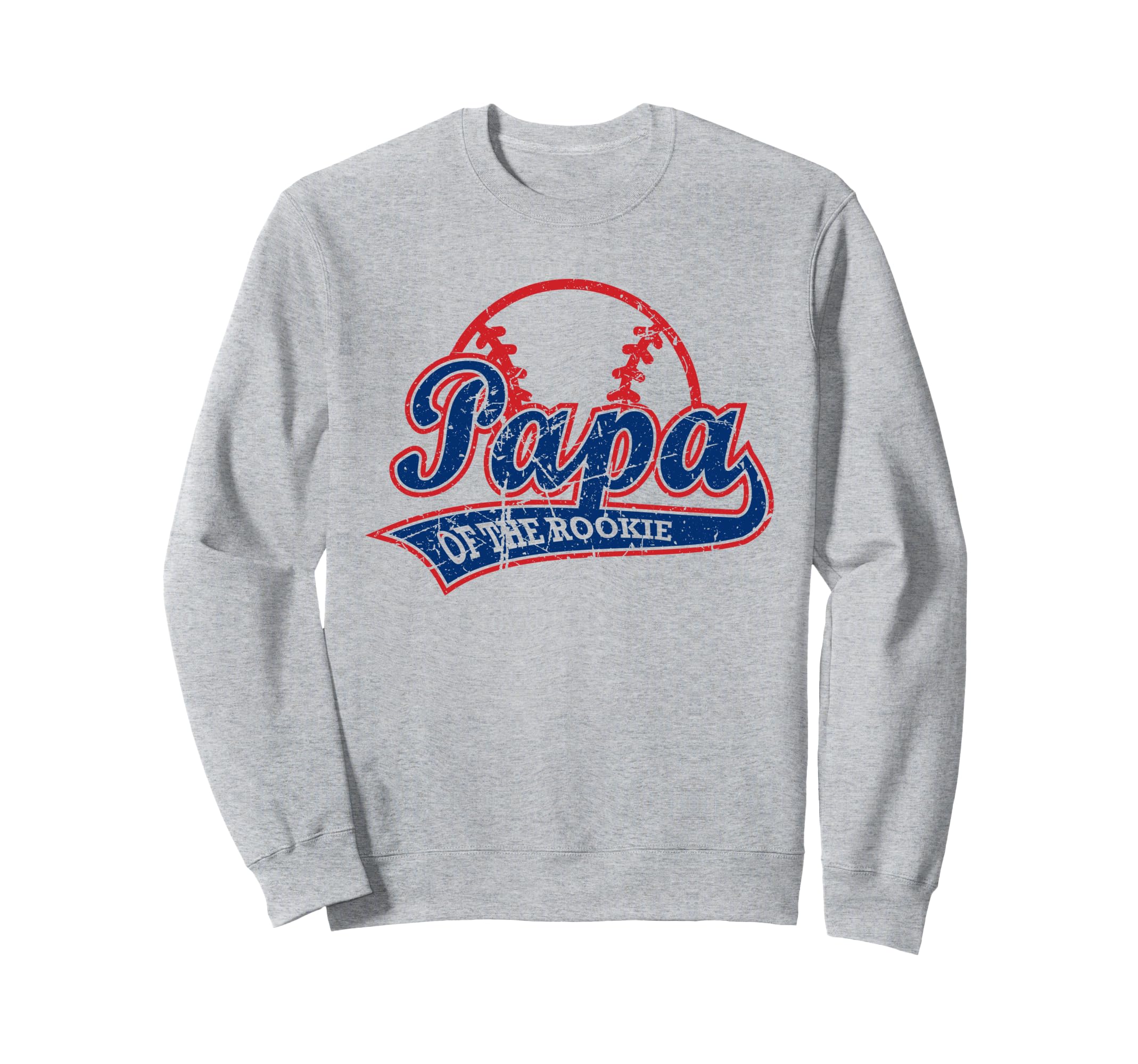 Funny Baseball Papa Rookie Sweatshirt - Novelty Apparel for Adults - T-Shirt, Sweatshirt, Hoodie