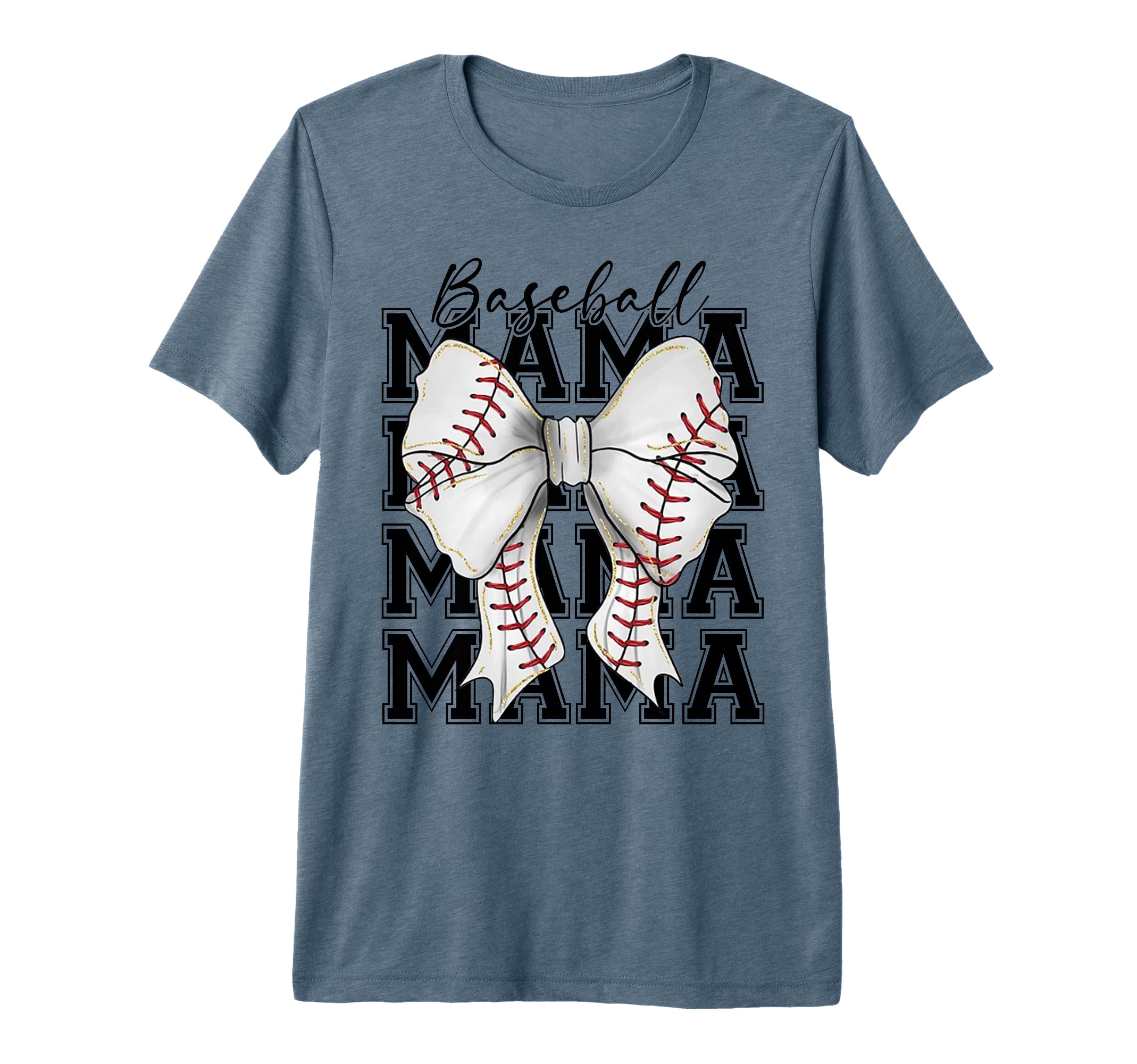 Baseball Mama Coquette Bow Mothers Day T-Shirt - Streetwear Style Unisex - T-Shirt, Sweatshirt, Hoodie