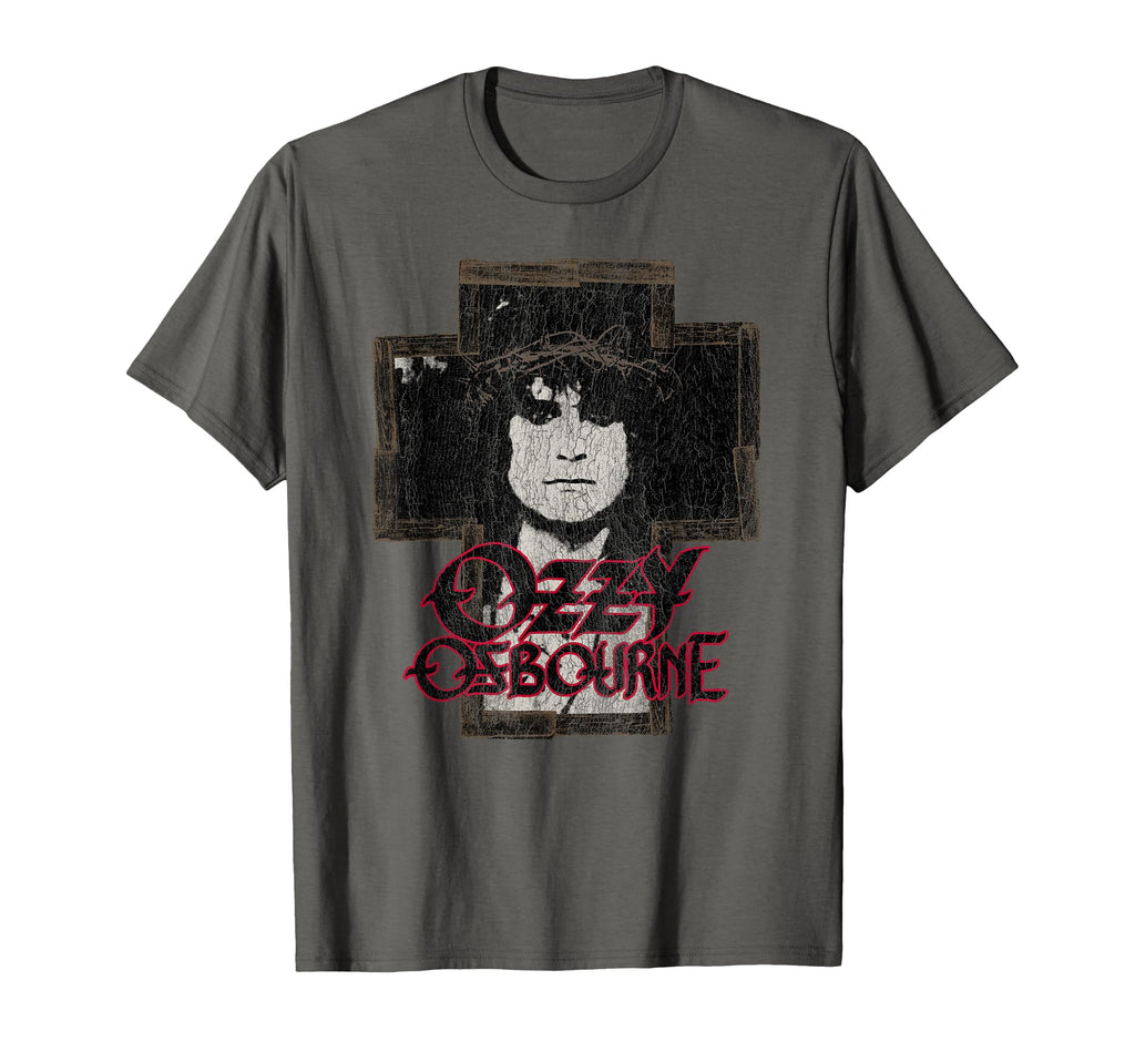 Ozzy Osbourne Distressed Cross T-Shirt - Trendy Graphic Unisex - T-Shirt, Sweatshirt, Hoodie