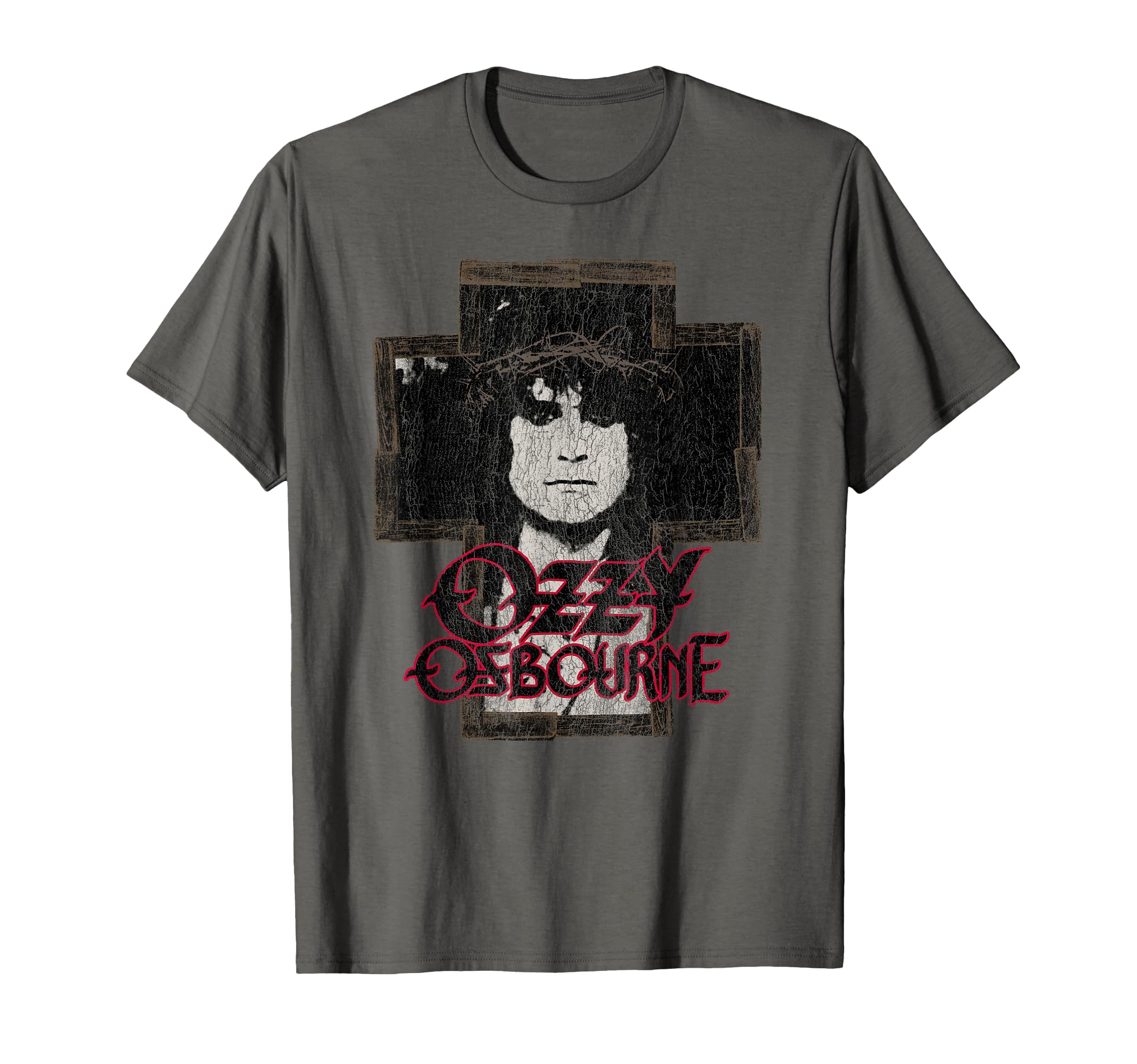 Ozzy Osbourne Distressed Cross T-Shirt - Trendy Graphic Unisex - T-Shirt, Sweatshirt, Hoodie