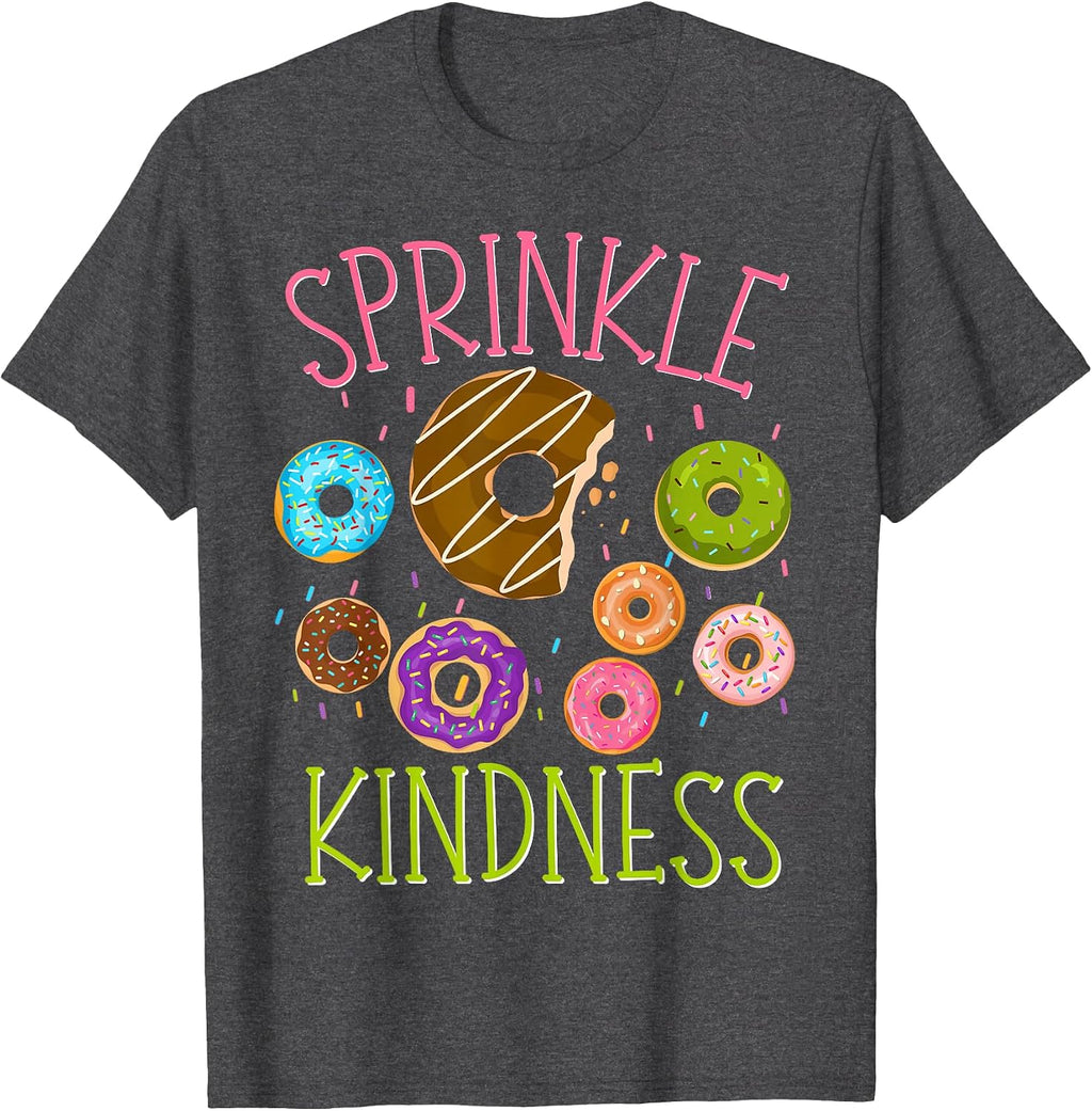 Sprinkle Kindness Funny Donut for Women Boys Girls - Adult & Kids T-Shirts, Sweatshirts & Hoodies apparel design preview 1