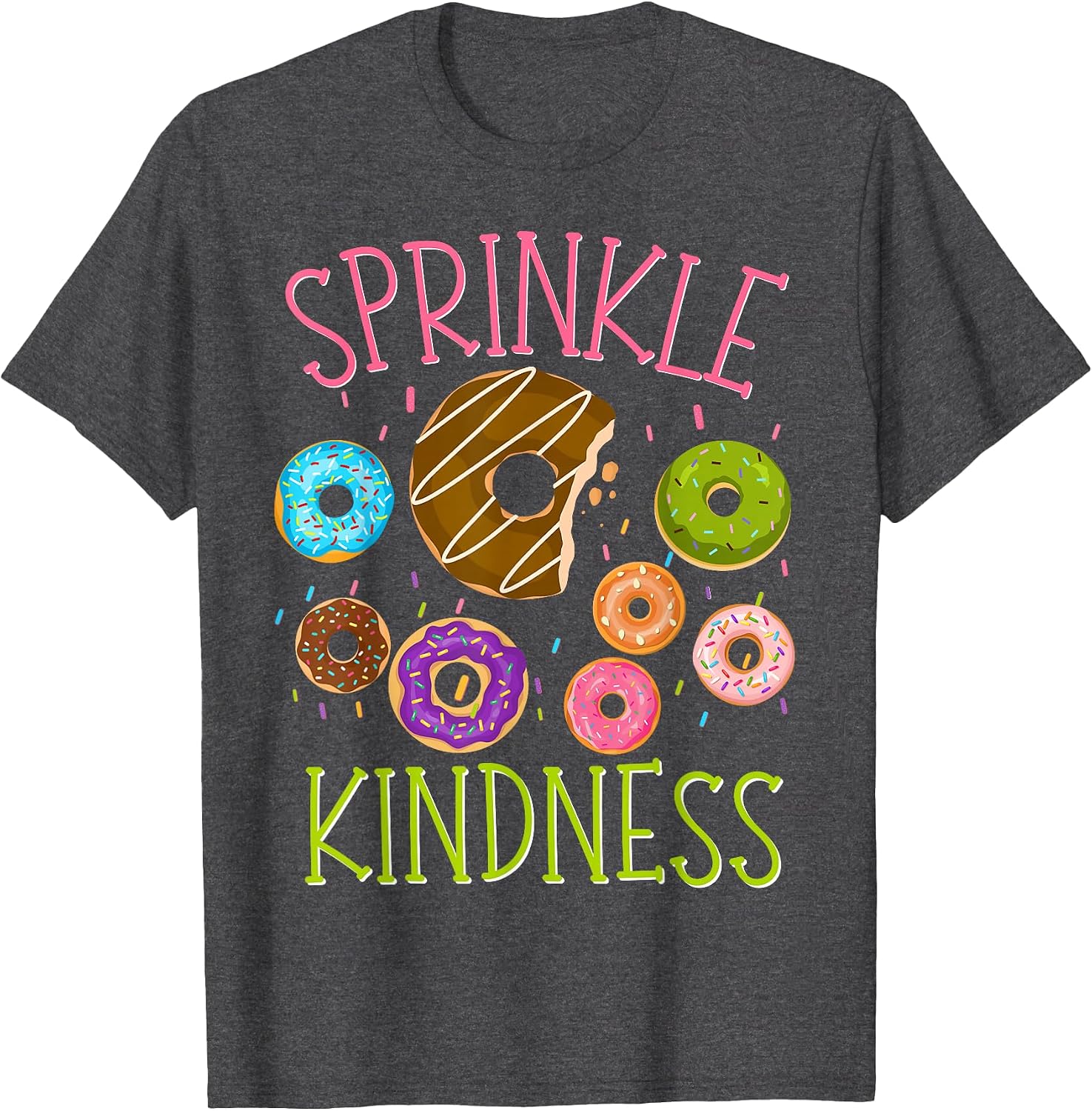 Sprinkle Kindness Funny Donut for Women Boys Girls - Adult & Kids T-Shirts, Sweatshirts & Hoodies apparel design preview 1