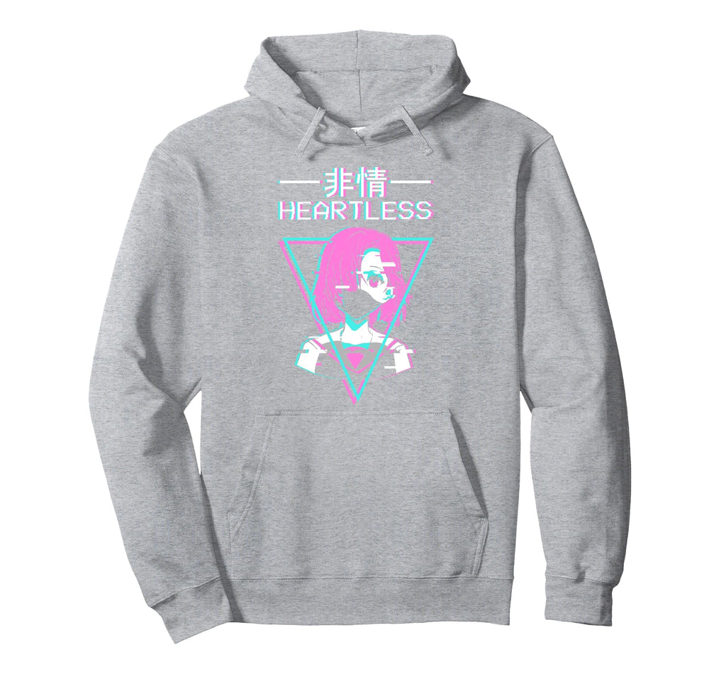 Sad Anime Japanese Vaporwave Aesthetic Hoodie - Fun Novelty Design Unisex - T-Shirt, Sweatshirt, Hoodie