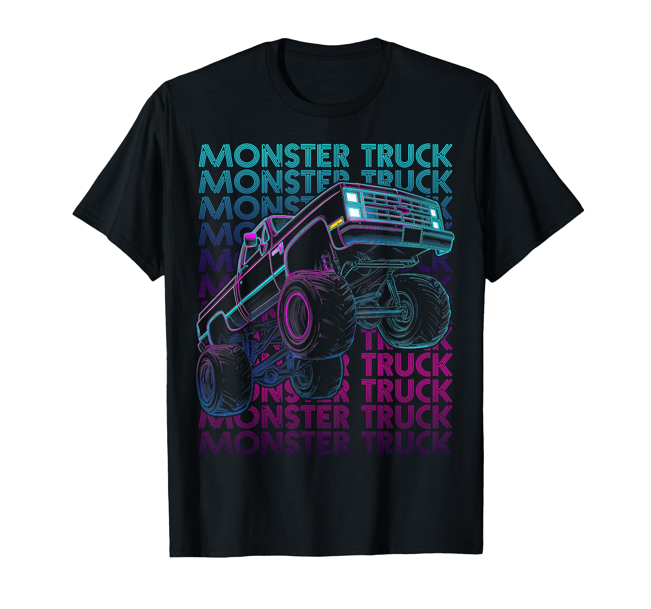 Monster Trucks 4 Wheeler Offroad T-Shirt - Minimalist Print Men Women - T-Shirt, Sweatshirt, Hoodie