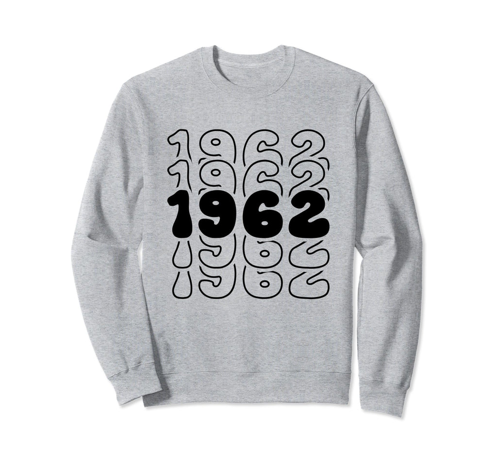 62 Year Old Groovy 62Nd Birthday Sweatshirt - Aesthetic Graphic Unisex - T-Shirt, Sweatshirt, Hoodie