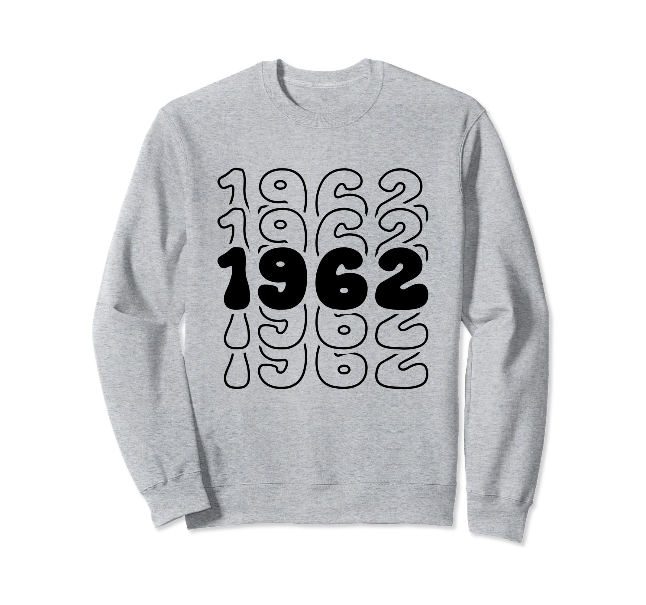 62 Year Old Groovy 62Nd Birthday Sweatshirt - Aesthetic Graphic Unisex - T-Shirt, Sweatshirt, Hoodie
