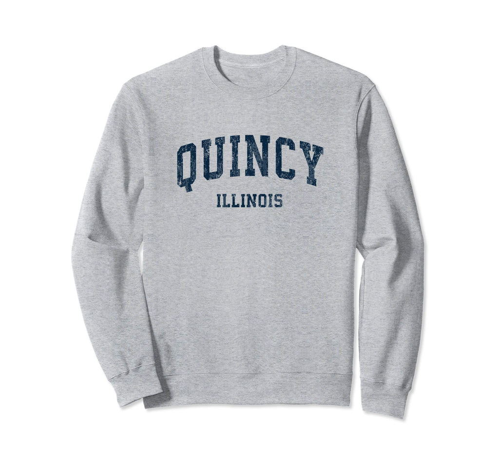 Quincy Illinois Il Varsity Sports Sweatshirt - Custom Art Print for Adults - T-Shirt, Sweatshirt, Hoodie