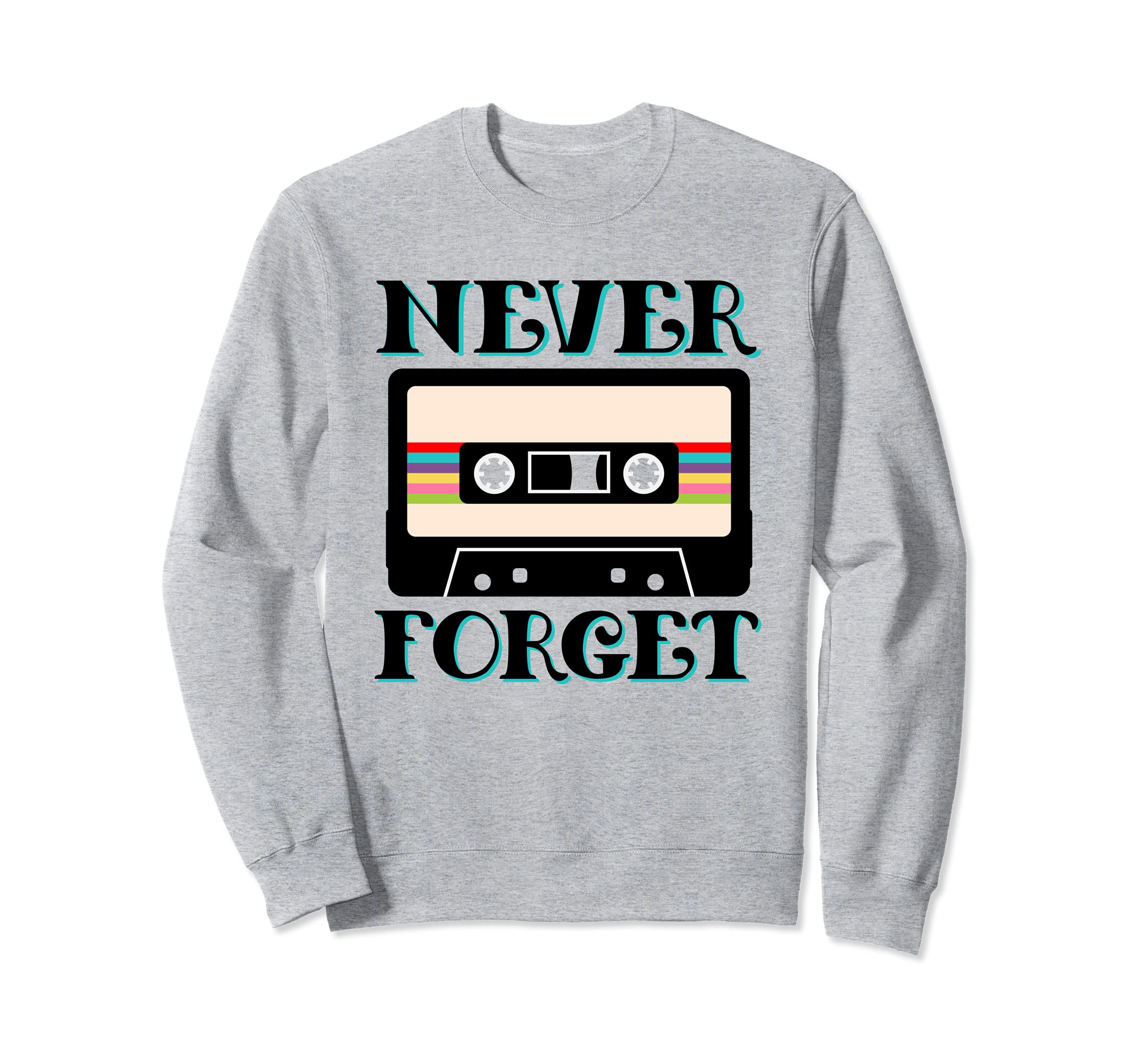 80S Eighties Music Rocks Cassette Sweatshirt - Aesthetic Graphic Men Women - T-Shirt, Sweatshirt, Hoodie