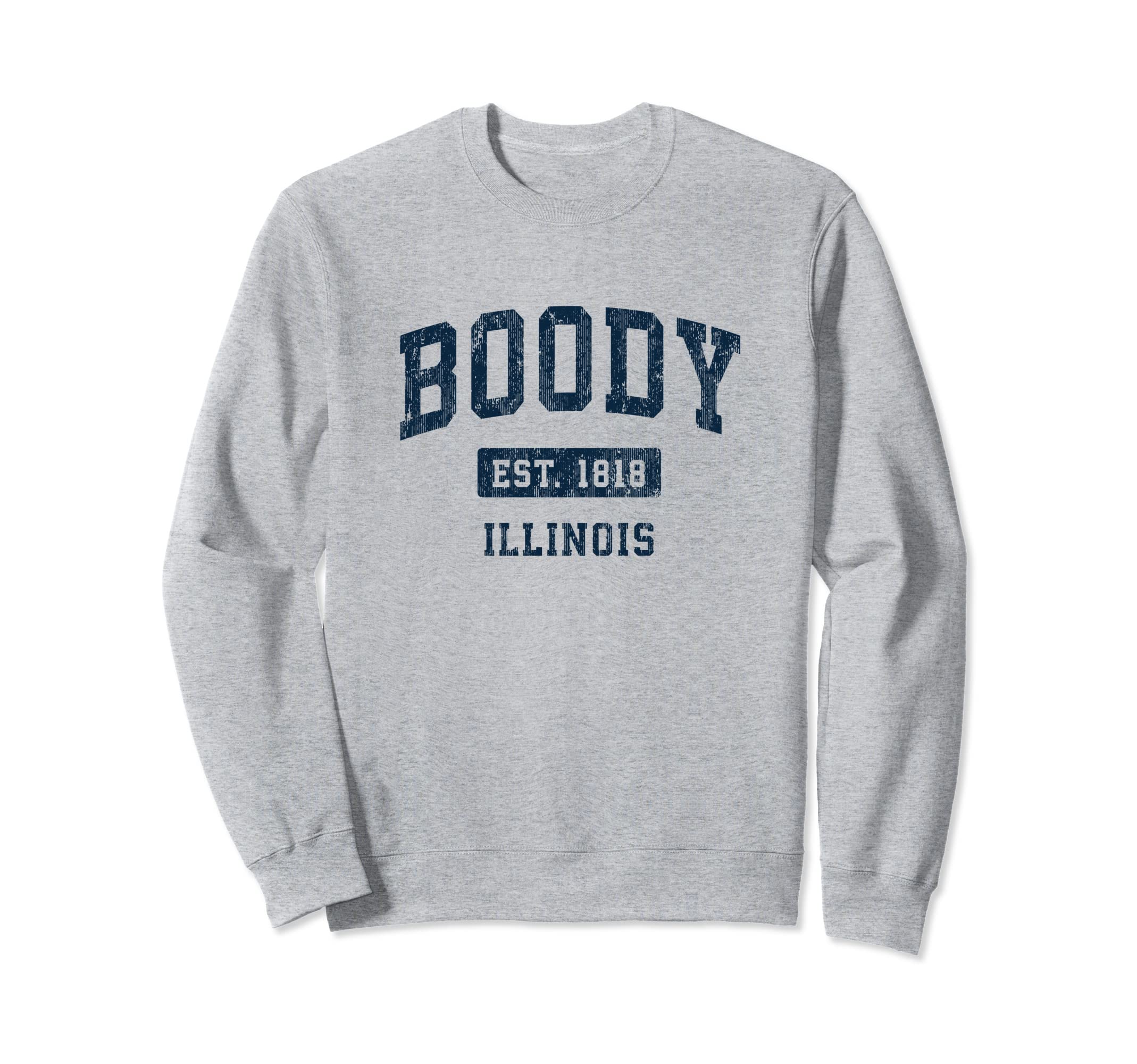 Boody Illinois Il Athletic Sports Sweatshirt - Graphic Print for Adults - T-Shirt, Sweatshirt, Hoodie