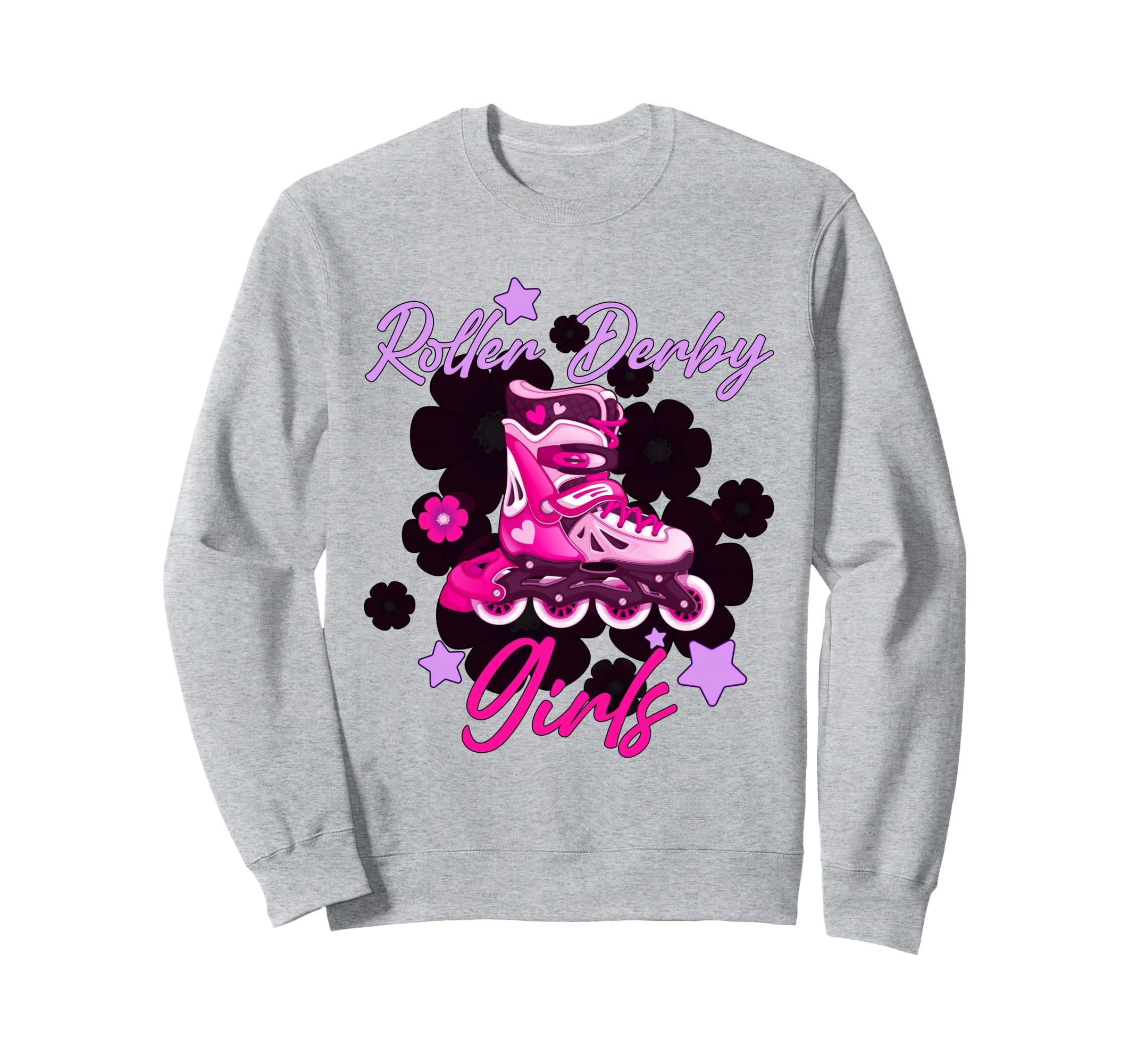 Roller Derby Skater Skating Sweatshirt - Graphic Print Men Women - T-Shirt, Sweatshirt, Hoodie