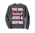 This Runs Jesus And Roller Sweatshirt - Fun Novelty Design Men Women - T-Shirt, Sweatshirt, Hoodie