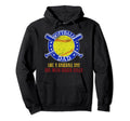 Softball Dad Like Baseball Dad But Hoodie - Fun Novelty Design Unisex - T-Shirt, Sweatshirt, Hoodie