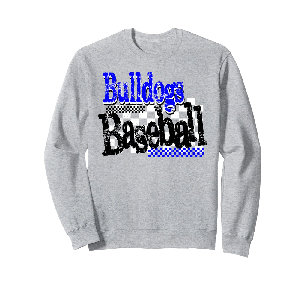 Blue Bulldogs Baseball Team Mom Game Sweatshirt - Trendy Graphic Men Women - T-Shirt, Sweatshirt, Hoodie