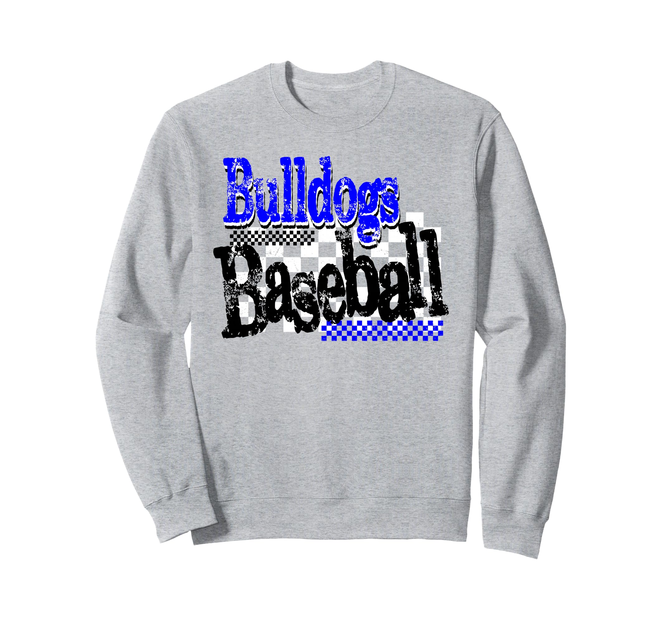 Blue Bulldogs Baseball Team Mom Game Sweatshirt - Trendy Graphic Men Women - T-Shirt, Sweatshirt, Hoodie