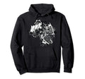 Japanese Samurai Black And White Hoodie - Trendy Graphic Men Women - T-Shirt, Sweatshirt, Hoodie