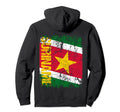 Suriname Flag Distressed Suriname Hoodie - Novelty Apparel Men Women - T-Shirt, Sweatshirt, Hoodie