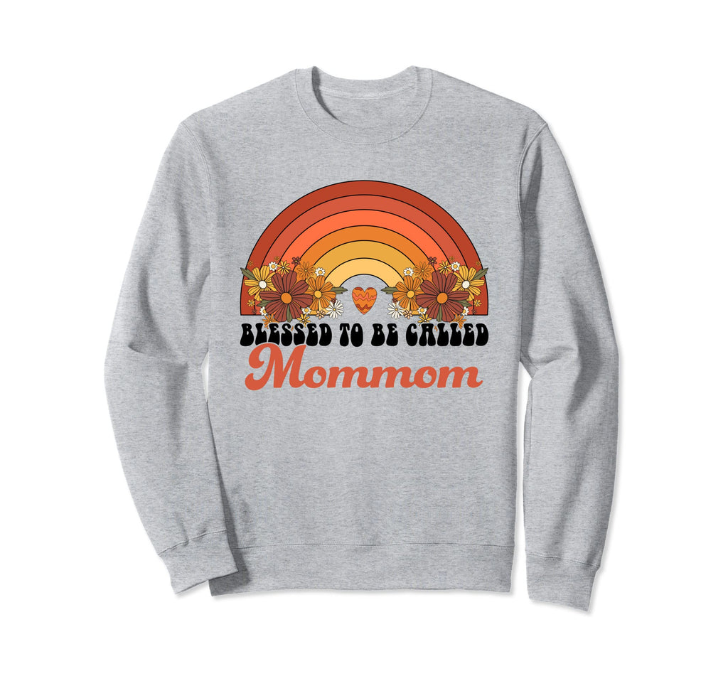 Blessed To Be Called Mommom Rainbow Sweatshirt - Aesthetic Graphic Unisex - T-Shirt, Sweatshirt, Hoodie