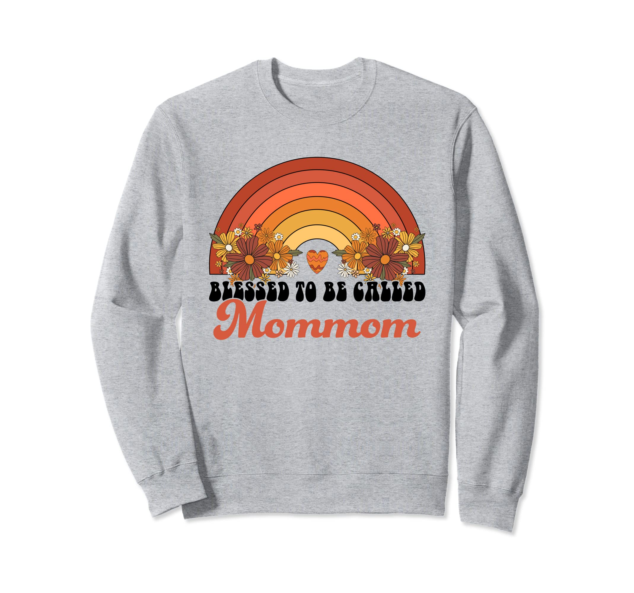 Blessed To Be Called Mommom Rainbow Sweatshirt - Aesthetic Graphic Unisex - T-Shirt, Sweatshirt, Hoodie