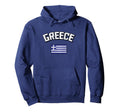Greece Flag Distressed Greek Pride Hoodie - Minimalist Print for Adults - T-Shirt, Sweatshirt, Hoodie