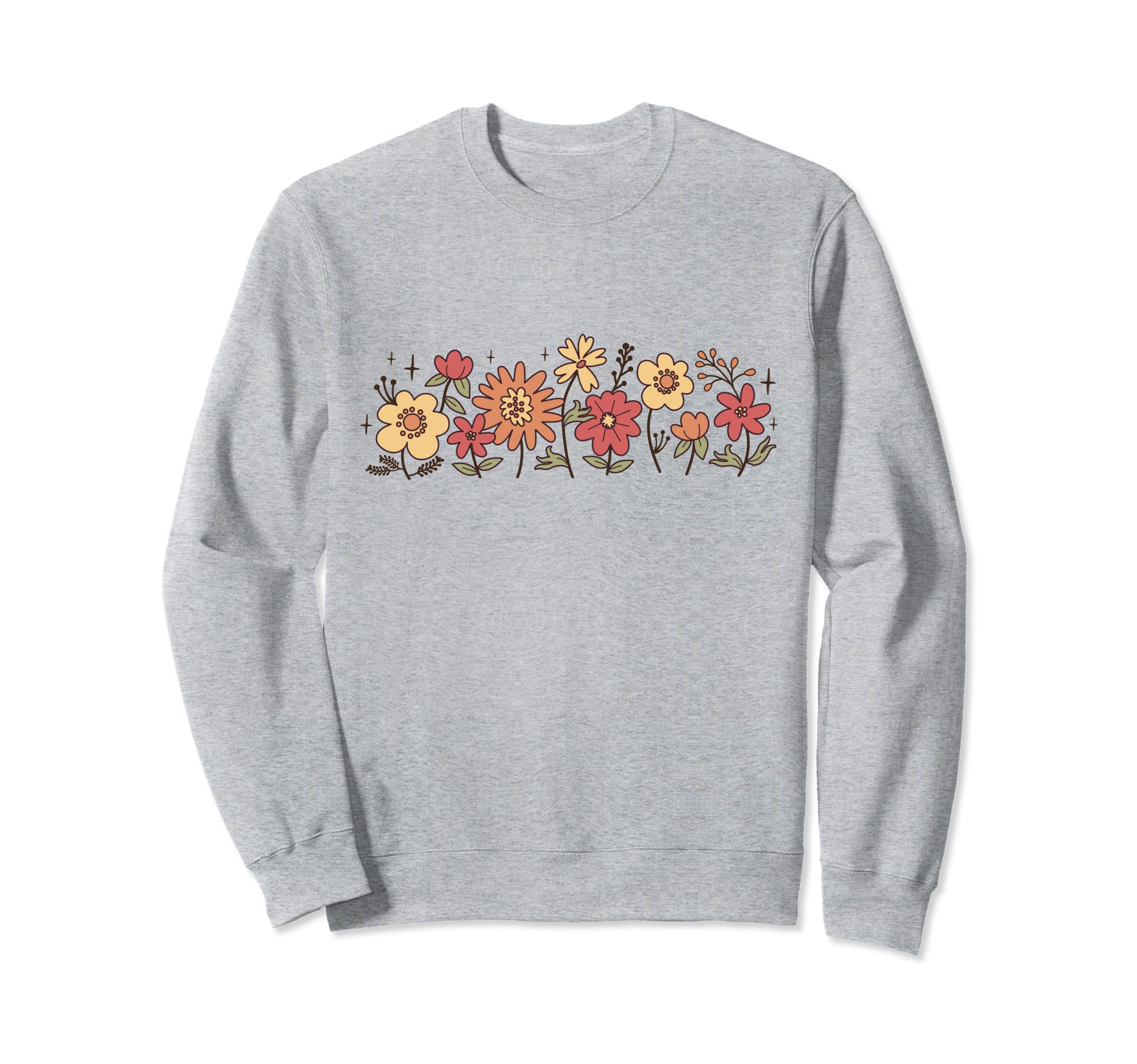 Boho Botanical Garden Wildflower Sweatshirt - Aesthetic Graphic Unisex - T-Shirt, Sweatshirt, Hoodie