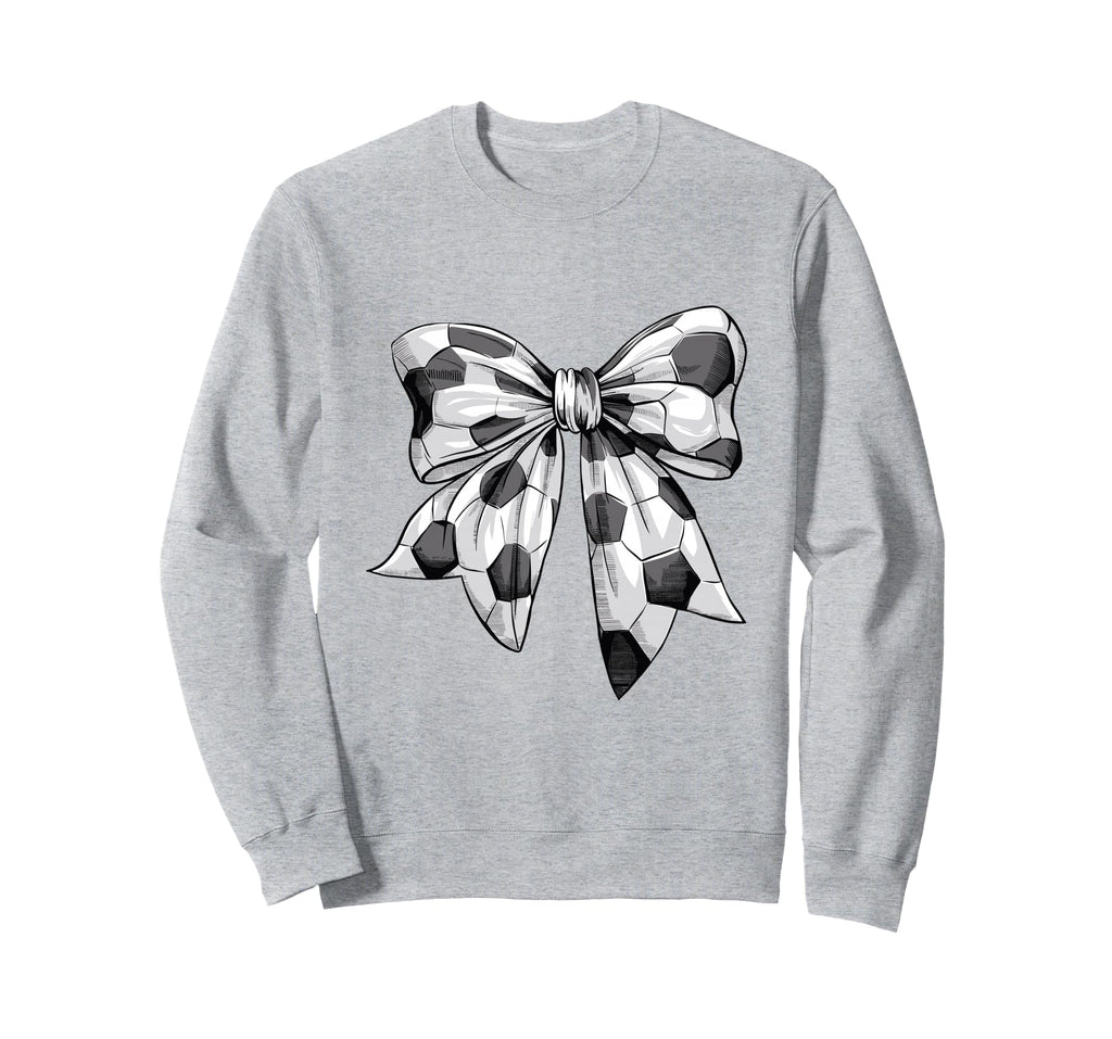 Coquette Bow Soccer Ball Mom Life Sweatshirt - Aesthetic Graphic Men Women - T-Shirt, Sweatshirt, Hoodie