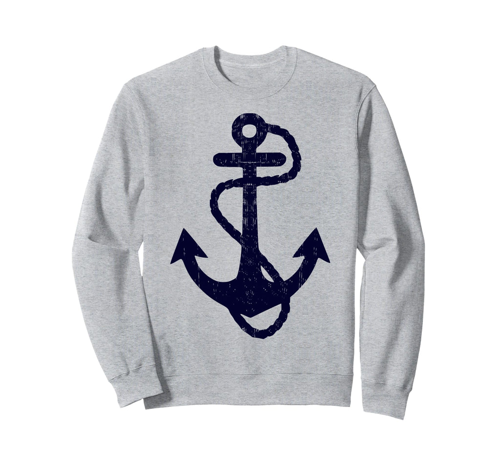 Distressed Sailing Boat Nautical Grungy Sweatshirt - Graphic Print Unisex - T-Shirt, Sweatshirt, Hoodie