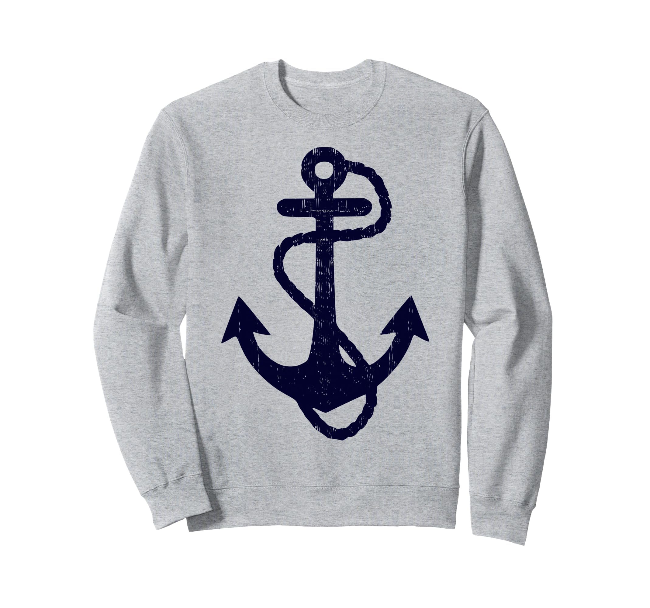 Distressed Sailing Boat Nautical Grungy Sweatshirt - Graphic Print Unisex - T-Shirt, Sweatshirt, Hoodie