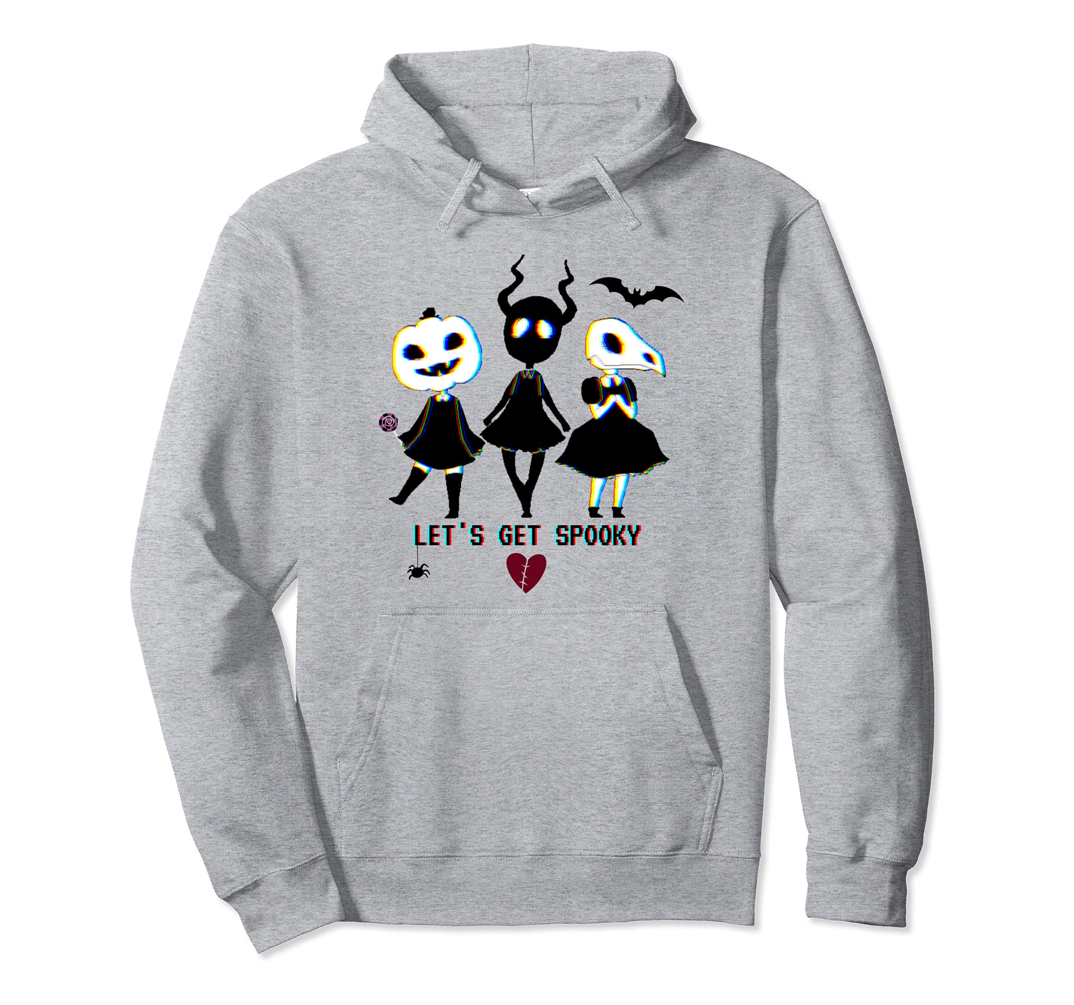 Creepy Kawaii Pastel Goth Anime Halloween Hoodie - Minimalist Print Unisex - T-Shirt, Sweatshirt, Hoodie