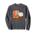 Its Fall Yall Pumpkins Zigzag Sweatshirt - Unique Graphic Men Women - T-Shirt, Sweatshirt, Hoodie