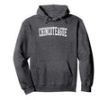 Chincoteague Distressed White Varsity Hoodie - Casual Everyday Wear Unisex - T-Shirt, Sweatshirt, Hoodie