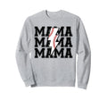 Lightning Bolt Mama Softball Sweatshirt - Aesthetic Graphic Men Women - T-Shirt, Sweatshirt, Hoodie