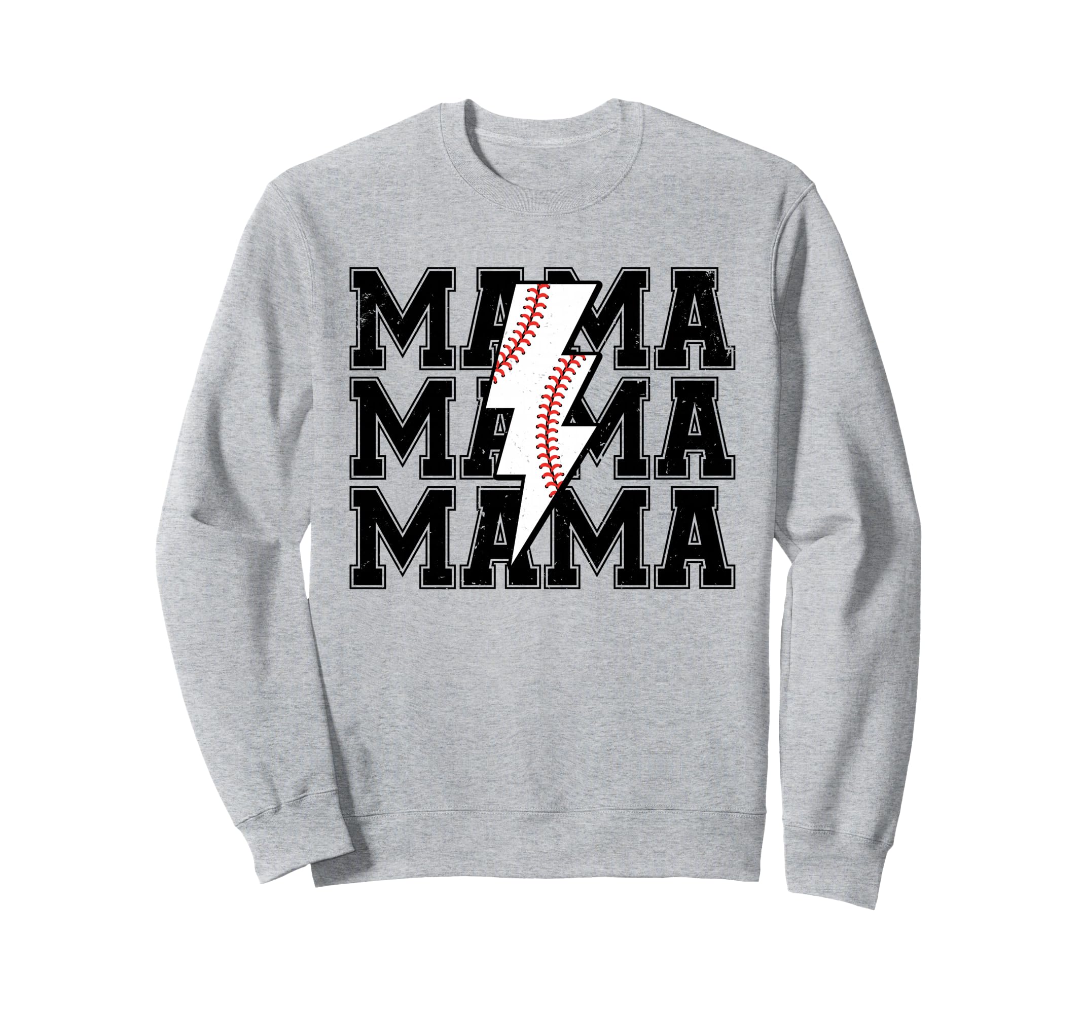 Lightning Bolt Mama Softball Sweatshirt - Aesthetic Graphic Men Women - T-Shirt, Sweatshirt, Hoodie