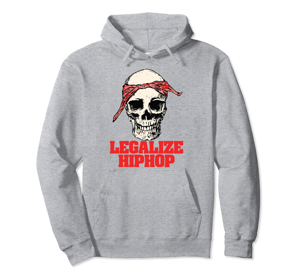 Legalize Hiphop Skull Do Rag Bandana Hoodie - Novelty Apparel for Adults - T-Shirt, Sweatshirt, Hoodie