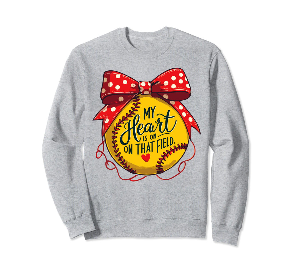 My Heart Is That Field Baseball Sweatshirt - Custom Art Print Men Women - T-Shirt, Sweatshirt, Hoodie