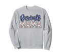 Baseball Mom Blue Baseball Mama Sweatshirt - Unique Graphic for Adults - T-Shirt, Sweatshirt, Hoodie