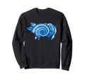 Blue Pig Tie Dye 60S 70S Hippie Sweatshirt - Minimalist Print Men Women - T-Shirt, Sweatshirt, Hoodie