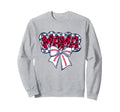 Coquette American Baseball Mom Sweatshirt - Aesthetic Graphic for Adults - T-Shirt, Sweatshirt, Hoodie