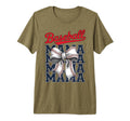 Baseball Mama Coquette Bow Game Day T-Shirt - Novelty Apparel Unisex - T-Shirt, Sweatshirt, Hoodie