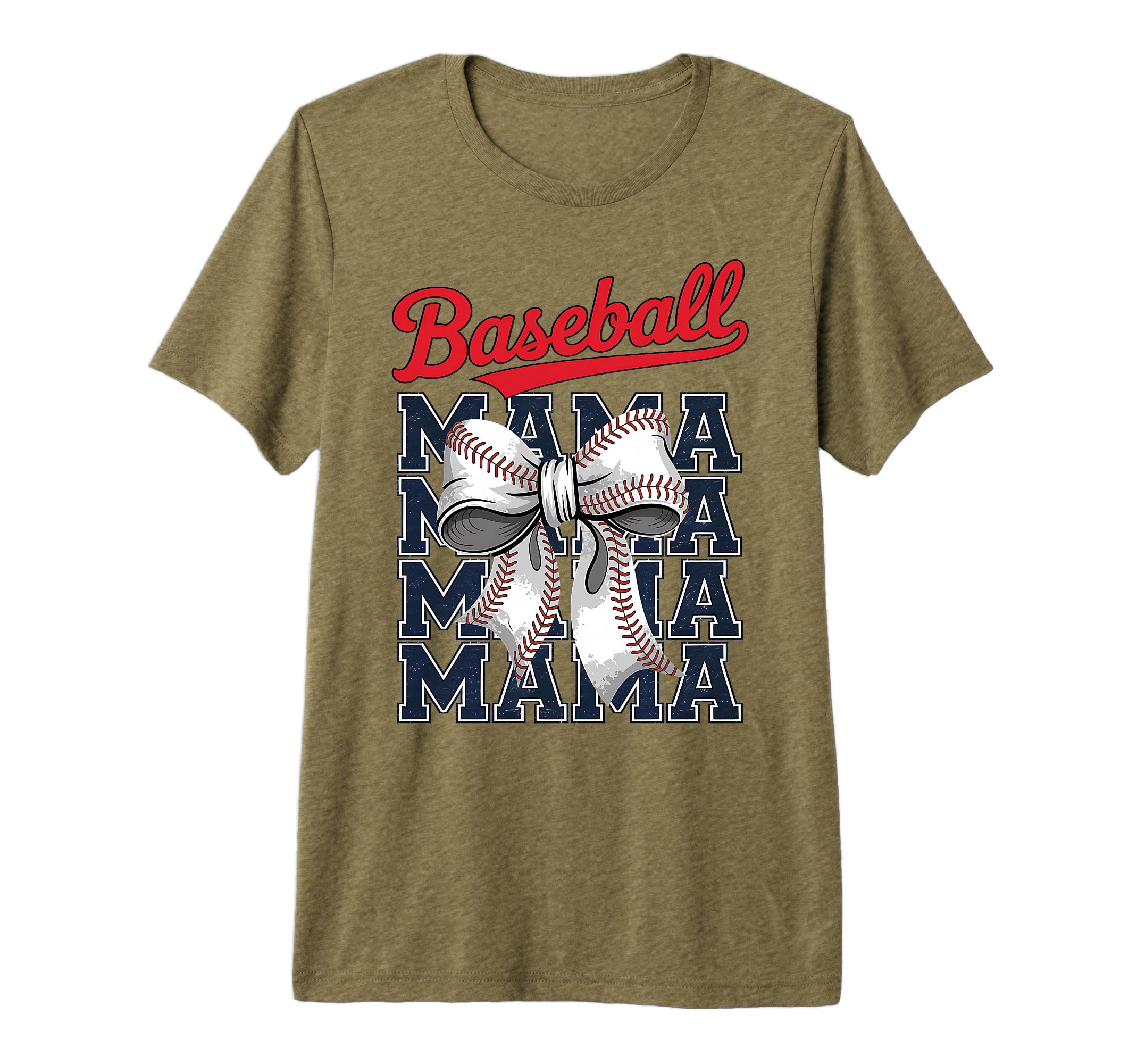 Baseball Mama Coquette Bow Game Day T-Shirt - Novelty Apparel Unisex - T-Shirt, Sweatshirt, Hoodie