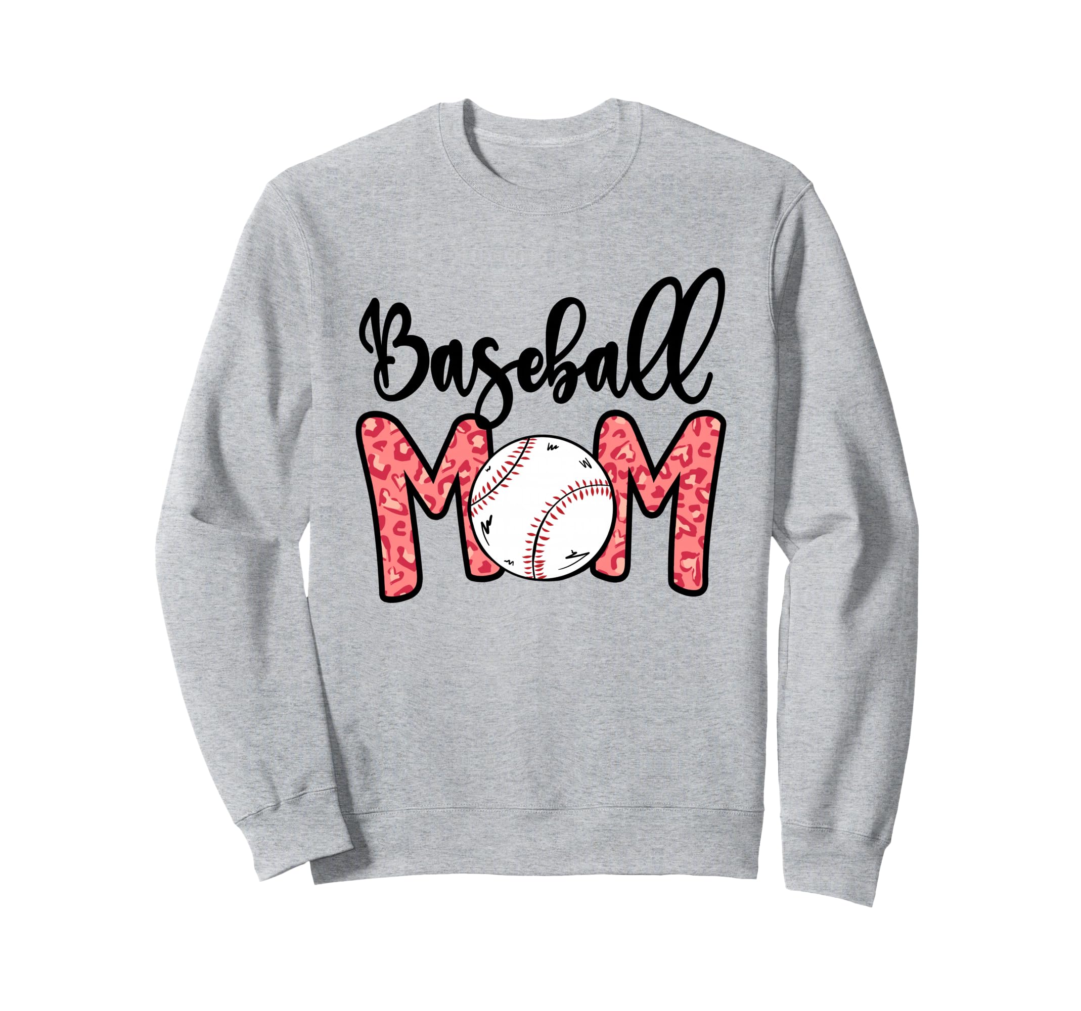 Funny Baseball Mom Leopard 4 Sweatshirt - Custom Art Print for Adults - T-Shirt, Sweatshirt, Hoodie