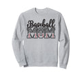 Baseball Mom Leopard Funny Softball Sweatshirt - Aesthetic Graphic Unisex - T-Shirt, Sweatshirt, Hoodie