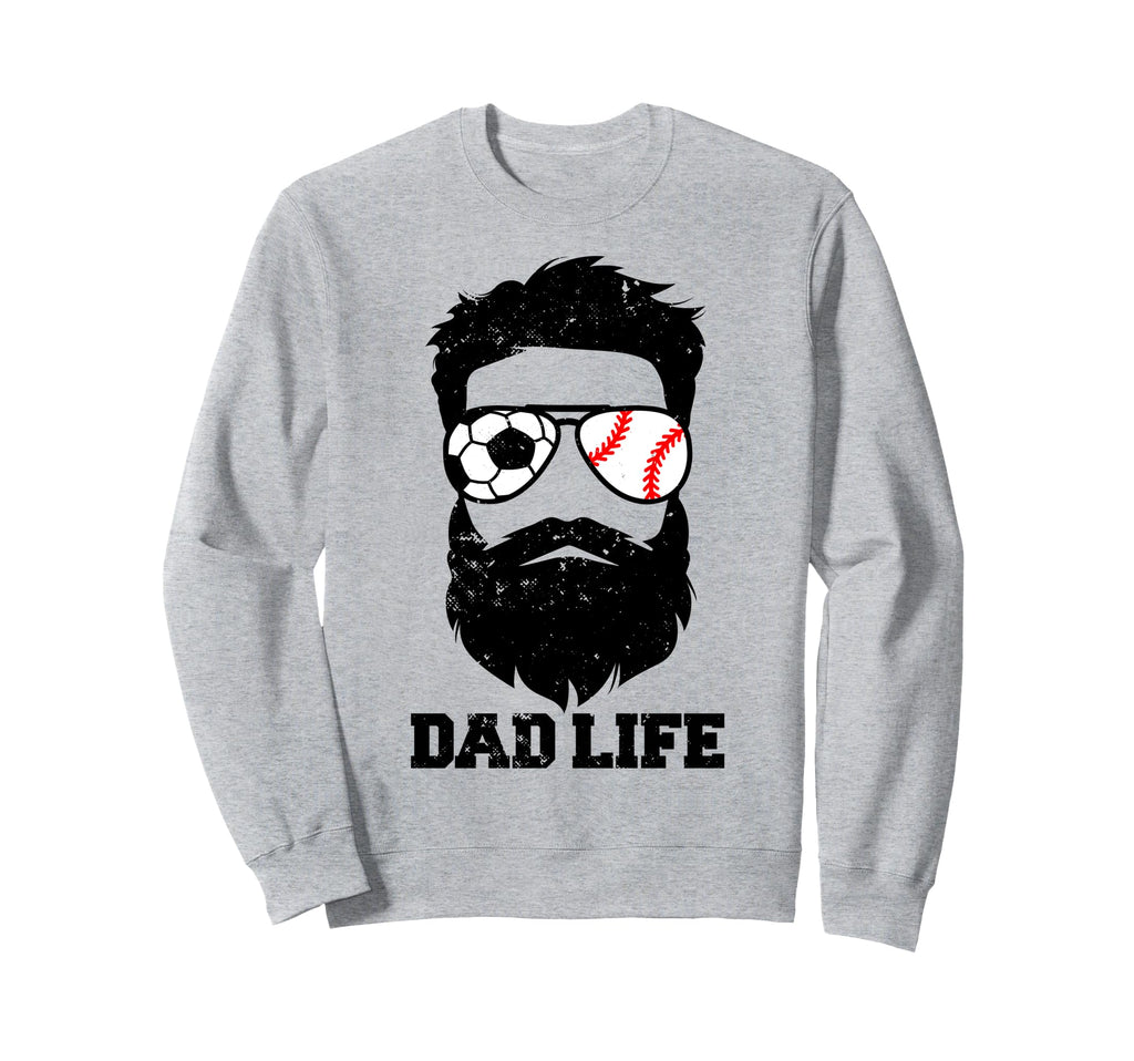 Soccer Baseball Dad Messy Sweatshirt - Casual Everyday Wear for Adults - T-Shirt, Sweatshirt, Hoodie