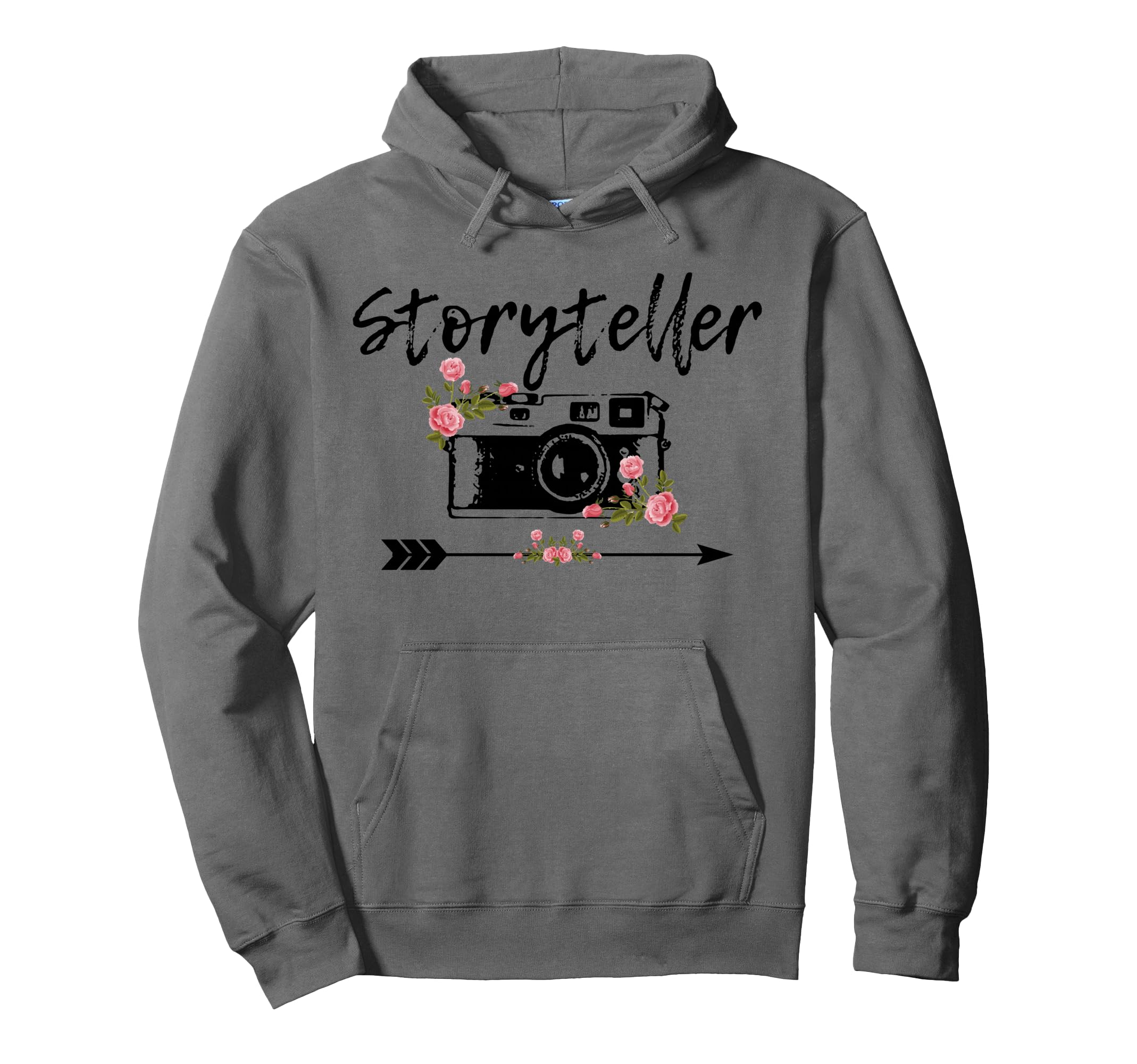 Photographer Story Plate Floral Hoodie - Casual Everyday Wear for Adults - T-Shirt, Sweatshirt, Hoodie